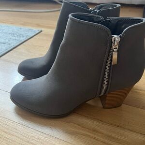 Style & Co. Charcoal Ankle Boots with Zipper